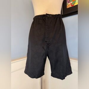 True Vintage Authentic Antique Boutique Black Satin Shorts Sz S